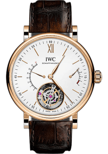 IWC Portofino Hand-Wound Tourbillon Rose Gold — Silver Dial | Ref. IW516501