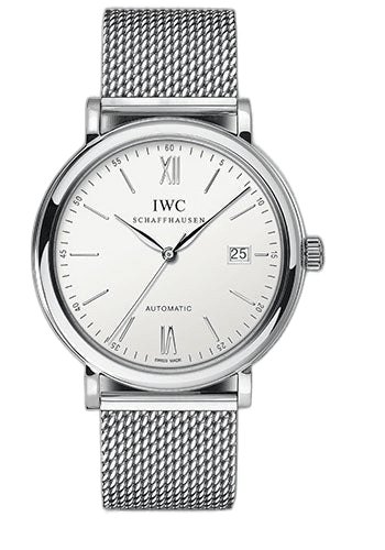 IWC Portofino Automatic Steel — Silver Milanese Mesh Dial | Ref. IW356505