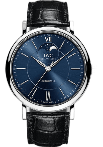 IWC Portofino Automatic Steel — Blue Moon Phase Dial | Ref. IW459402