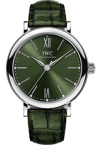 IWC Portofino Automatic Steel — Green 34 mm Dial | Ref. IW357405