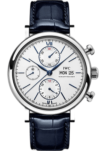 IWC Portofino Chronograph Steel — Silver-Plated Dial | Ref. IW391037