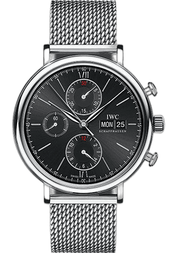 IWC Portofino Chronograph Steel — Black Dial | Ref. IW391030