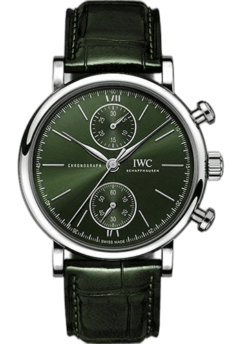 IWC Portofino Chronograph Steel — Green Dial | Ref. IW391405