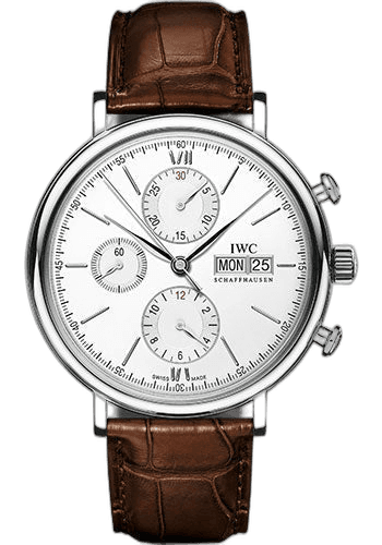 IWC Portofino Chronograph Steel — Silver-Plated Dial | Ref. IW391027