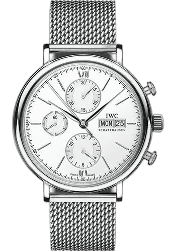 IWC Portofino Chronograph Steel — Silver-Plated Dial | Ref. IW391028