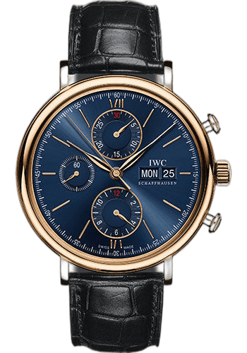 IWC Portofino Chronograph Rose Gold — Blue Dial | Ref. IW391035
