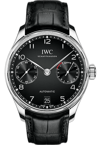 IWC Portugieser Automatic Steel — Black Dial 7-Day Power Reserve | Ref. IW500703
