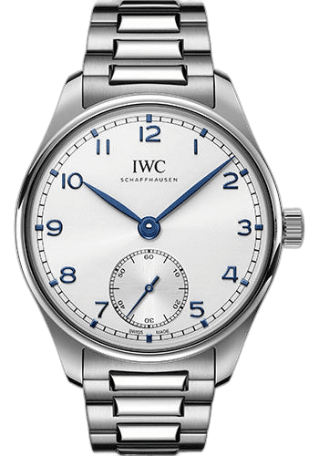 IWC Portugieser Automatic 40 Steel — Silver-Plated Dial on Bracelet | Ref. IW358312