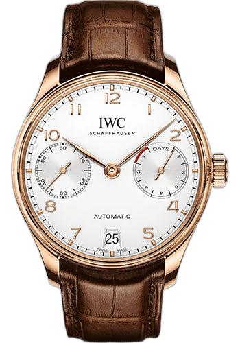 IWC Portugieser Automatic Rose Gold — Silver-Plated Dial | Ref. IW500701