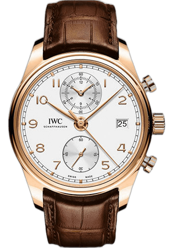 IWC Portugieser Chronograph Classic Rose Gold — Silver Dial | Ref. IW390301