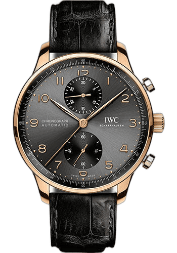 IWC Portugieser Chronograph Rose Gold — Slate Dial | Ref. IW371610