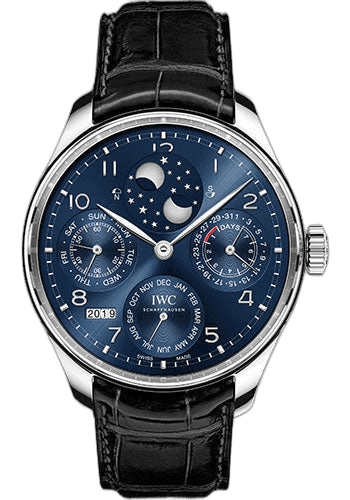 IWC Portugieser Perpetual Calendar White Gold — Midnight Blue Dial | Ref. IW503401