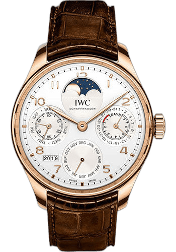 IWC Portugieser Perpetual Calendar Rose Gold — Silver-Plated Dial | Ref. IW503302