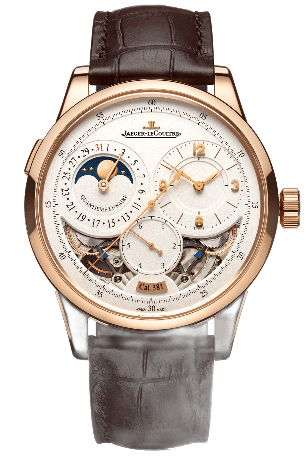 Jaeger-LeCoultre Duometre Quantieme Lunaire Pink Gold — Grand Complication Moon Phase | Ref. Q6042422