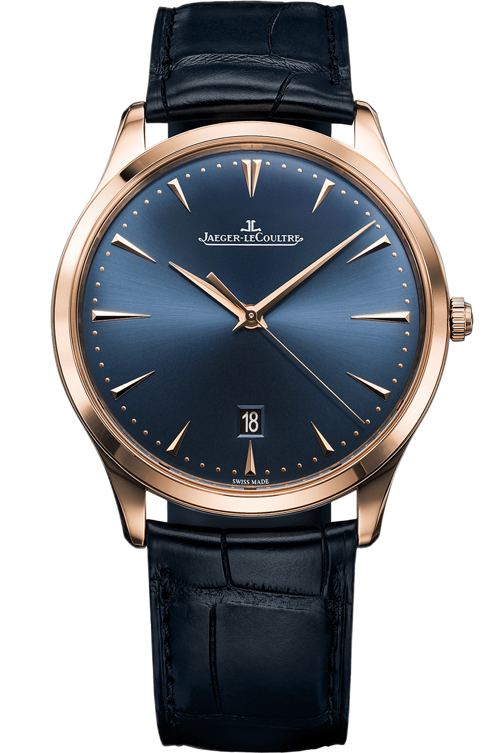 Jaeger-LeCoultre Master Bucherer BLUE — Rose Gold Bold with Signature Blue | Ref. Q128258S