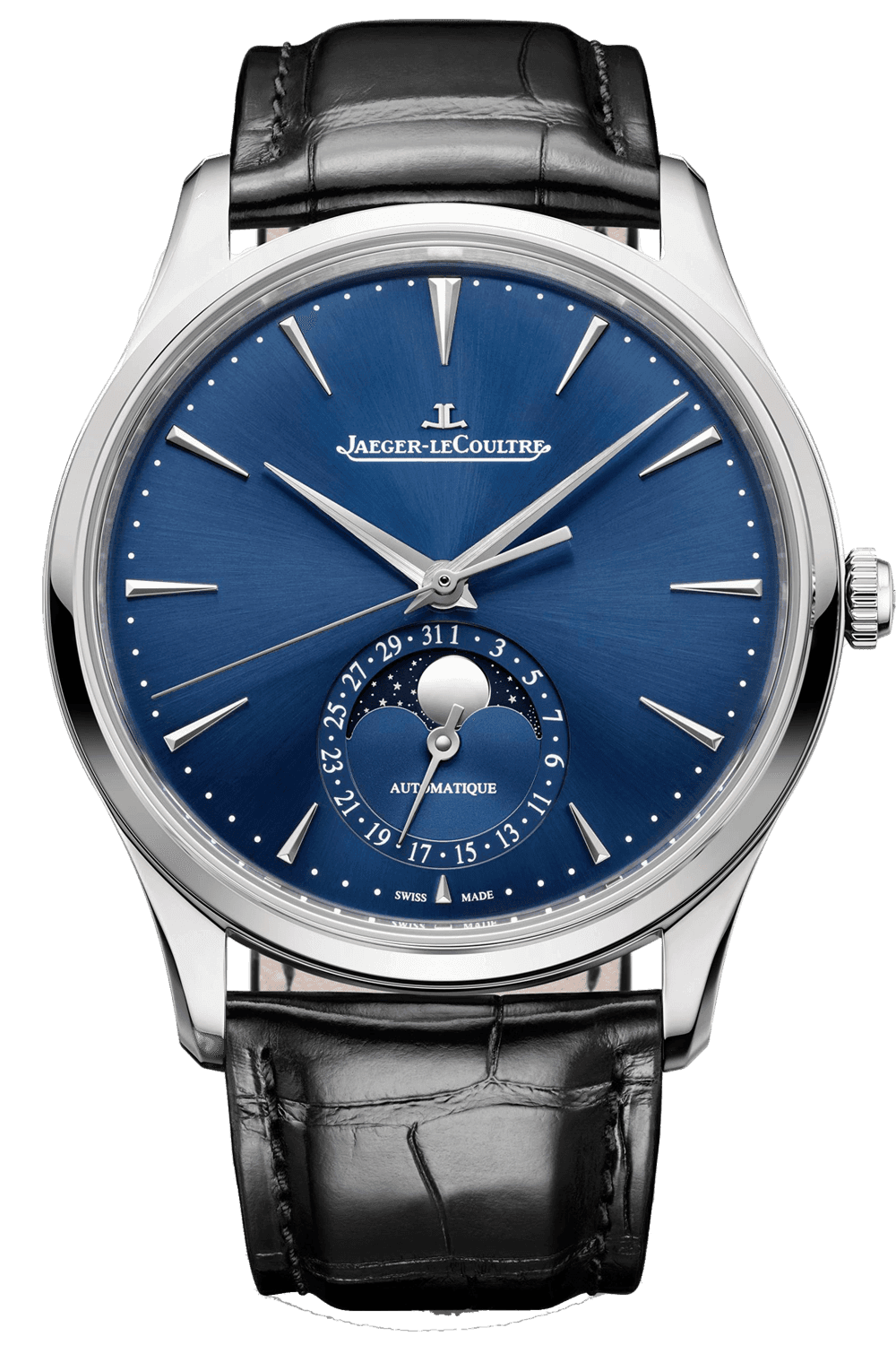 Jaeger-LeCoultre Master Ultra Thin Steel — Moon Blue Moonphase Dial | Ref. Q1368480