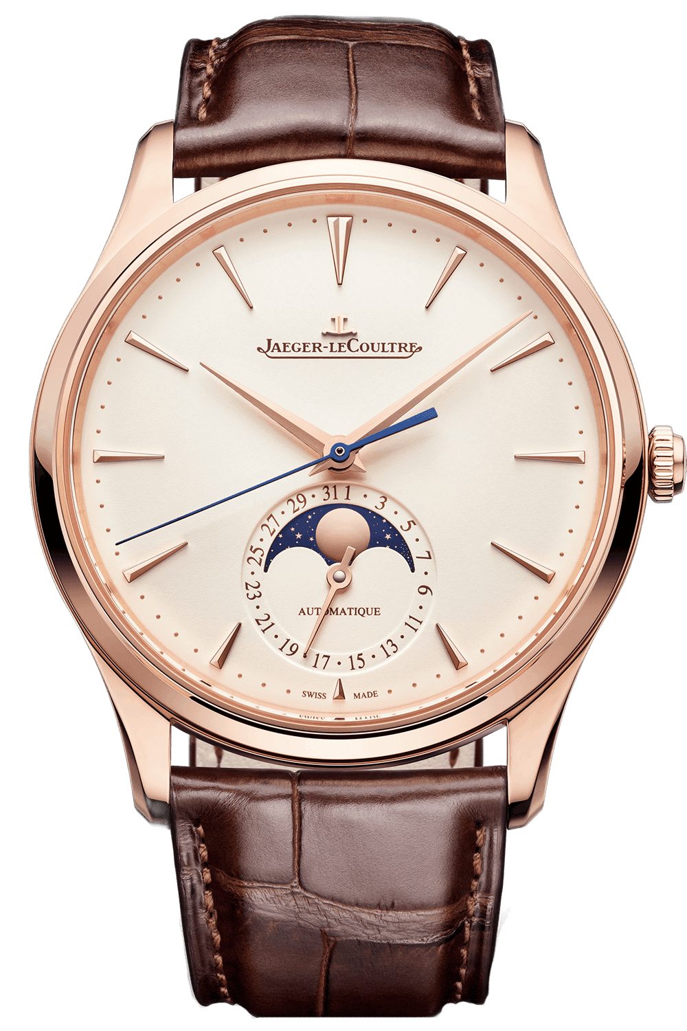 Jaeger-LeCoultre Master Ultra Thin Moon Rose Gold — Midnight Blue Moon Phase | Ref. Q1362510