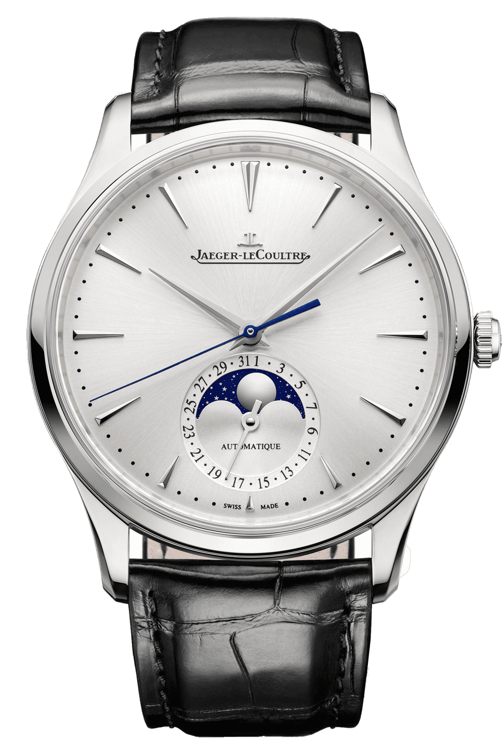 Jaeger-LeCoultre Master Ultra Thin Moon — Sunray Silver Dial | Ref. Q1368430