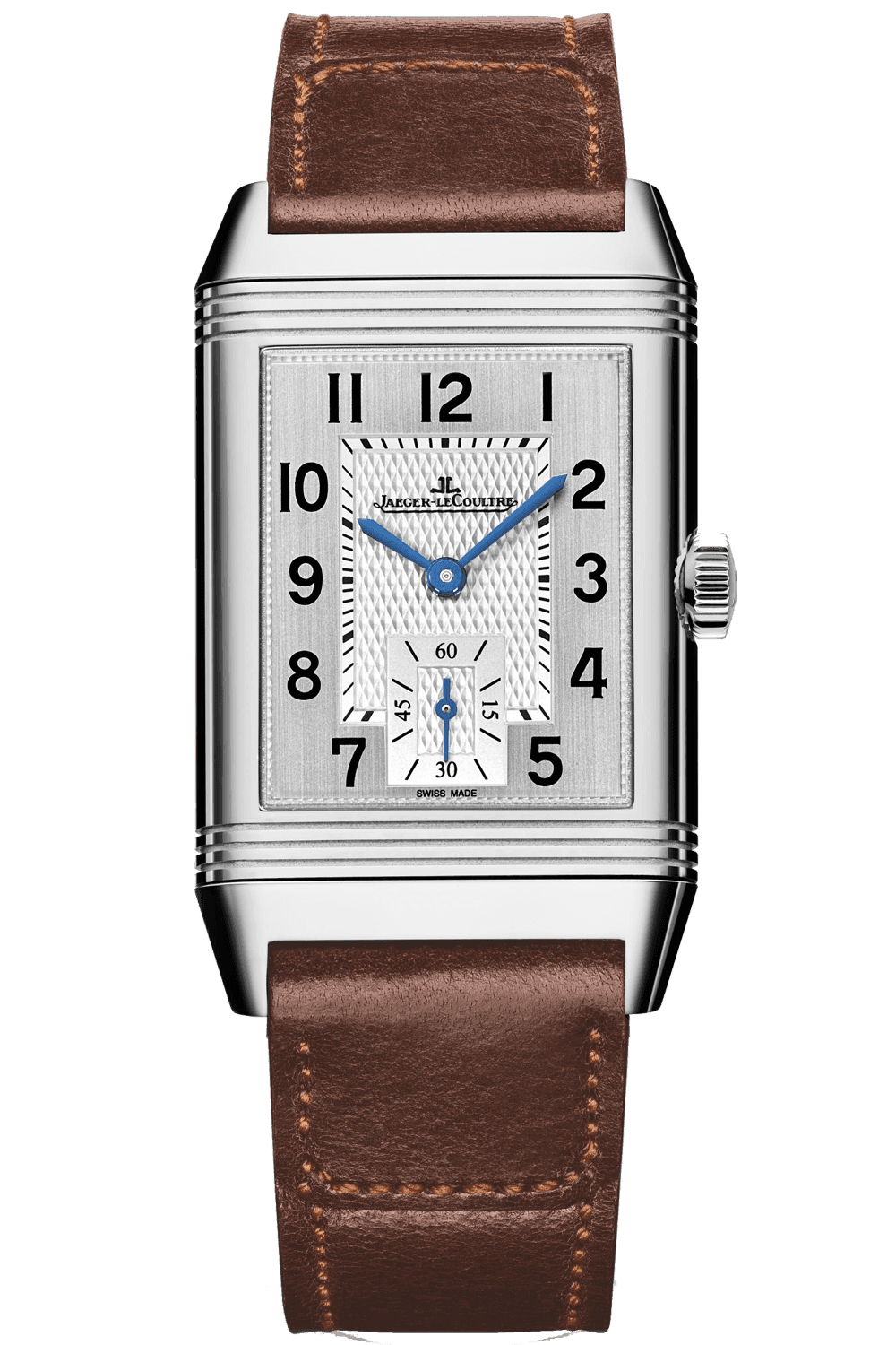 Jaeger-LeCoultre Reverso Classic Duoface Small Seconds — Dual Time in Steel | Ref. Q2458422