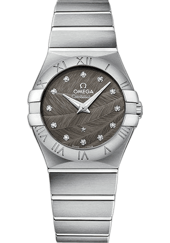 Omega Constellation Quartz Watch - 27 mm Steel Case - Grey Dial - 123.10.27.60.56.001 27mm Timepiece [123.10.27.60.56.001