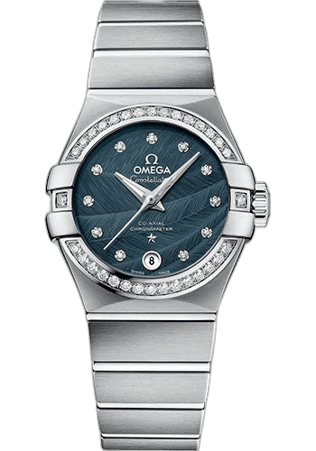 Omega 27mm Constellation Co-Axial Watch - 27 mm Steel Case - Blue Dial - 123.15.27.20.53.001 — Ref. 123.15.27.20.53.001