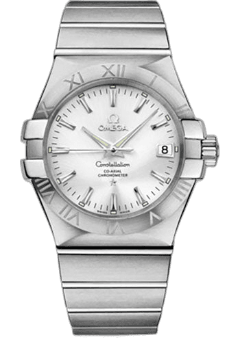 Constellation Gents Constellation Chronometer Watch - 35 mm Brushed Steel Case - Silver Dial - 123.10.35.20.02.001 35mm Omega Ref. 123.10.35.20.02.001