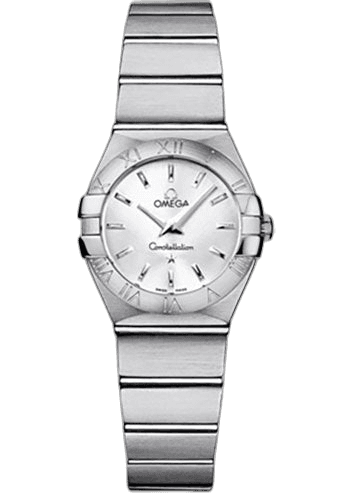 Omega 24mm Constellation Ladies Constellation Quartz Watch - 24 mm Brushed Steel Case - Silver Dial - 123.10.24.60.02.001 Watch Ref. 123.10.24.60.02.001