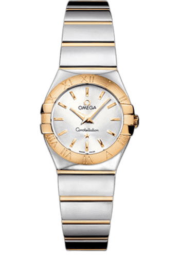 Omega 24mm & Yellow Gold Silver Dial Constellation Ladies Constellation Polished Quartz Watch - 24 mm Polished Steel And Yellow Gold Case - Silver Dial - Steel And Yellow Gold Bracelet - 123.20.24.60.02.004 — Ref. 123.20.24.60.02.004