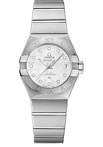 Omega Constellation Co-Axial Watch - 27 mm Steel Case - Mother-Of-Pearl Dial - 123.10.27.20.55.002 27mm Ref. 123.10.27.20.55.002