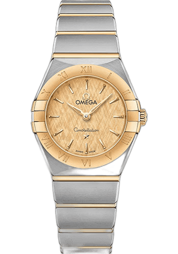 Constellation Manhattan Quartz Watch - 25 mm Steel And Yellow Gold Case - Champagne Dial - 131.20.25.60.08.001 25mm & Yellow Gold Champagne Dial Omega Ref. 131.20.25.60.08.001