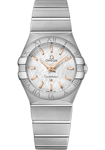 Constellation Quartz Watch - 27 mm Steel Case - White -Silvery Dial - 123.10.27.60.02.004 27mm by Omega — 123.10.27.60.02.004