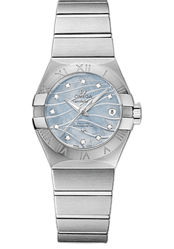 Constellation Co-Axial Watch - 27 mm Steel Case - Blue Mother-Of-Pearl Dial - 123.10.27.20.57.001 27mm Omega Ref. 123.10.27.20.57.001