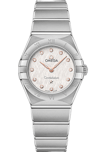 Omega 25mm Constellation Manhattan Quartz Watch - 25 mm Steel Case - Cream Silvery Dial - 131.10.25.60.52.001 — Ref. 131.10.25.60.52.001