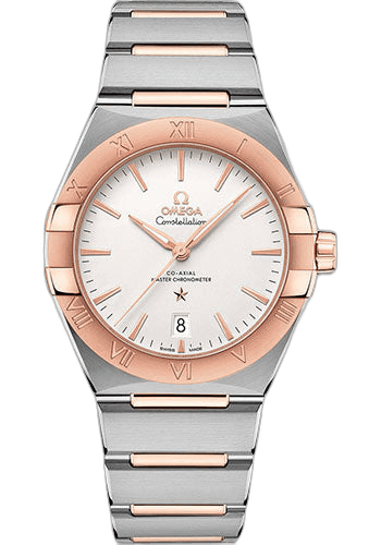 Constellation OMEGA Co-Axial Master Chronometer - 39 mm Steel And Sedna Gold Case - Silvery Dial - 131.20.39.20.02.001 39mm & Sedna™ Gold Silver Dial by Omega — 131.20.39.20.02.001