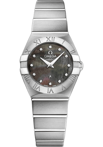 Omega 24mm Constellation Quartz Tahiti Watch - 24 mm Steel Case - Tahiti Mother-Of-Pearl Diamond Dial - 123.10.24.60.57.003 Watch Ref. 123.10.24.60.57.003