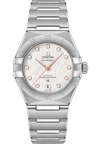 Constellation Manhattan Co-Axial Master Chronometer Watch - 29 mm Steel Case - Cream Silvery Dial - 131.10.29.20.52.001 29mm by Omega — 131.10.29.20.52.001