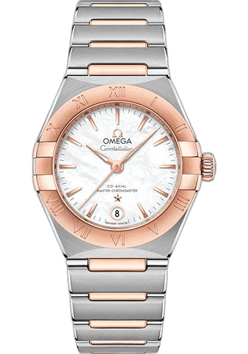 Omega 29mm & Sedna™ Gold Mother-of-Pearl Dial Constellation Manhattan Co-Axial Master Chronometer Watch - 29 mm Steel And Sedna Gold Case - Mother-Of-Pearl Dial - 131.20.29.20.05.001 — Ref. 131.20.29.20.05.001
