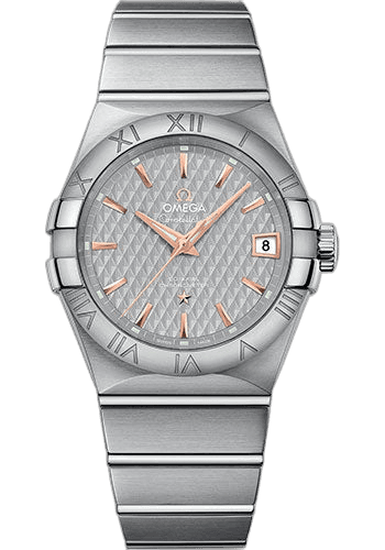 Omega Constellation Co-Axial Watch - 38 mm Steel Case - Grey Dial - 123.10.38.21.06.002 38mm Ref. 123.10.38.21.06.002