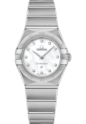 Constellation Manhattan Quartz Watch - 25 mm Steel Case - Mother-Of-Pearl Diamond Dial - 131.10.25.60.55.001 25mm by Omega — 131.10.25.60.55.001