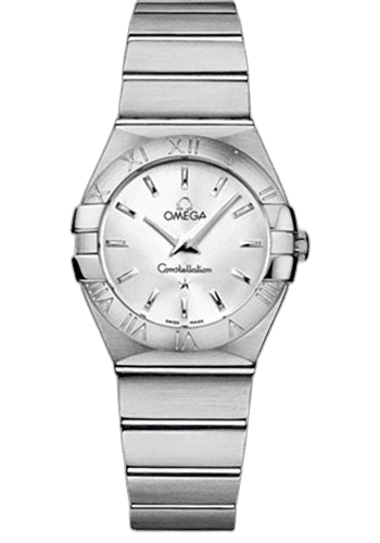 Constellation Ladies Constellation Quartz Watch - 27 mm Brushed Steel Case - Silver Dial - 123.10.27.60.02.001 27mm Omega Ref. 123.10.27.60.02.001