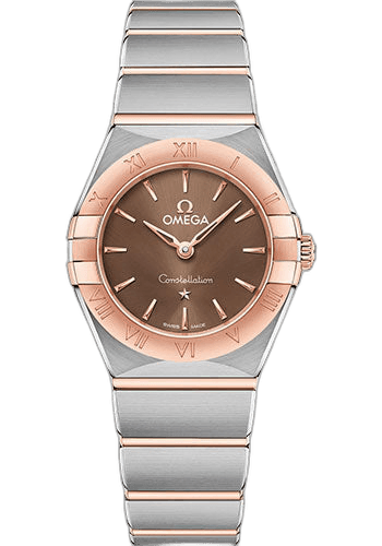 Omega Constellation Manhattan Quartz Watch - 25 mm Steel And Sedna Gold Case - Brown Dial - 131.20.25.60.13.001 25mm & Sedna™ Gold Brown Dial