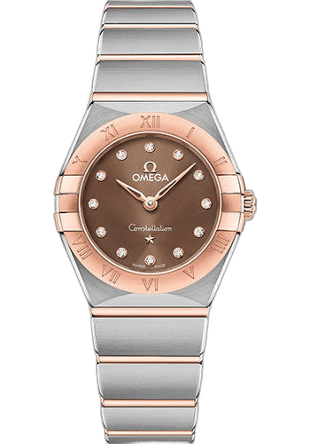 Omega Constellation Manhattan Quartz Watch - 25 mm Steel And Sedna Gold Case - Brown Dial - 131.20.25.60.63.001 25mm & Sedna™ Gold Brown Dial Watch Ref. 131.20.25.60.63.001