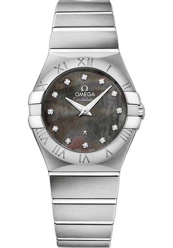 Omega Constellation Quartz Tahiti - 27 mm Steel Case - Tahiti Mother-Of-Pearl Diamond Dial - 123.10.27.60.57.003 27mm Timepiece [123.10.27.60.57.003