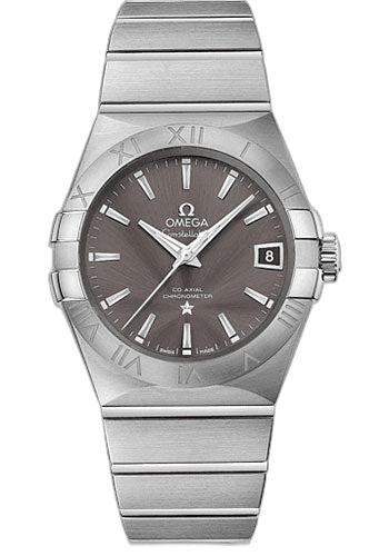 Omega Constellation Co-Axial Watch - 38 mm Steel Case - Grey Dial - 123.10.38.21.06.001 38mm Watch Ref. 123.10.38.21.06.001