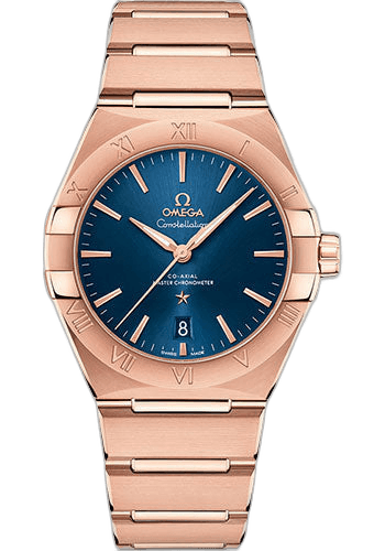 Constellation OMEGA Co-Axial Master Chronometer - 39 mm Sedna Gold Case - Blue Dial - 131.50.39.20.03.001 39mm by Omega — 131.50.39.20.03.001