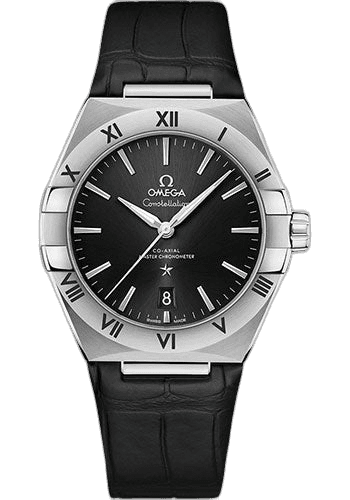 Omega Constellation OMEGA Co-Axial Master Chronometer - 39 mm Steel Case - Black Dial - Black Leather Strap - 131.13.39.20.01.001 39mm Watch Ref. 131.13.39.20.01.001