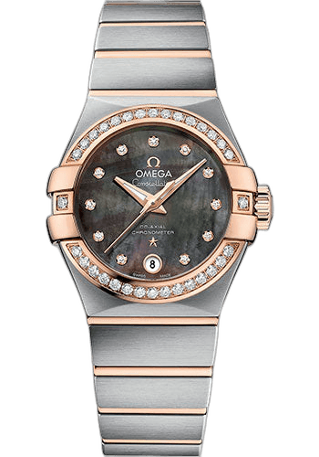 Constellation Co-Axial Tahiti Watch - 27 mm Steel And Red Gold Case - Tahiti Mother-Of-Pearl Diamond Dial - 123.25.27.20.57.006 27mm & Red Gold Tahiti Mother-of-Pearl Dial · Omega 123.25.27.20.57.006