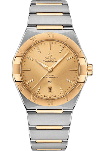Constellation OMEGA Co-Axial Master Chronometer - 39 mm Steel And Yellow Gold Case - Champagne Dial - 131.20.39.20.08.001 · Omega 39mm & Yellow Gold Champagne Dial — 131.20.39.20.08.001