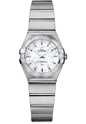 Constellation Ladies Constellation Quartz Watch - 24 mm Brushed Steel Case - Mother-Of-Pearl Dial - 123.10.24.60.05.001 24mm by Omega — 123.10.24.60.05.001