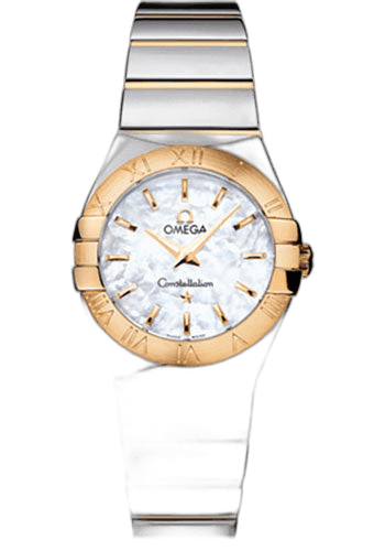 Omega 27mm & Yellow Gold Mother-of-Pearl Dial Constellation Ladies Constellation Polished Quartz Watch - 27 mm Polished Steel And Yellow Gold Case - Mother-Of-Pearl Dial - Steel And Yellow Gold Bracelet - 123.20.27.60.05.004 — Ref. 123.20.27.60.05.004